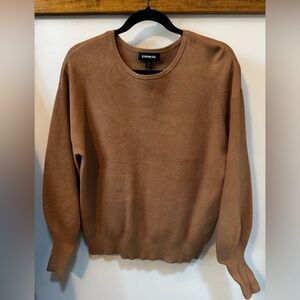 Like-new Express bubble sleeve sweater, XS, Camel